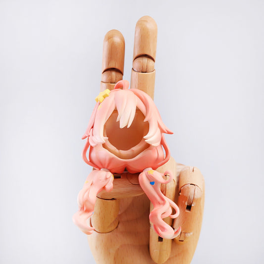 Pink Curly Braid Female Hair for Nendoroid Dolls