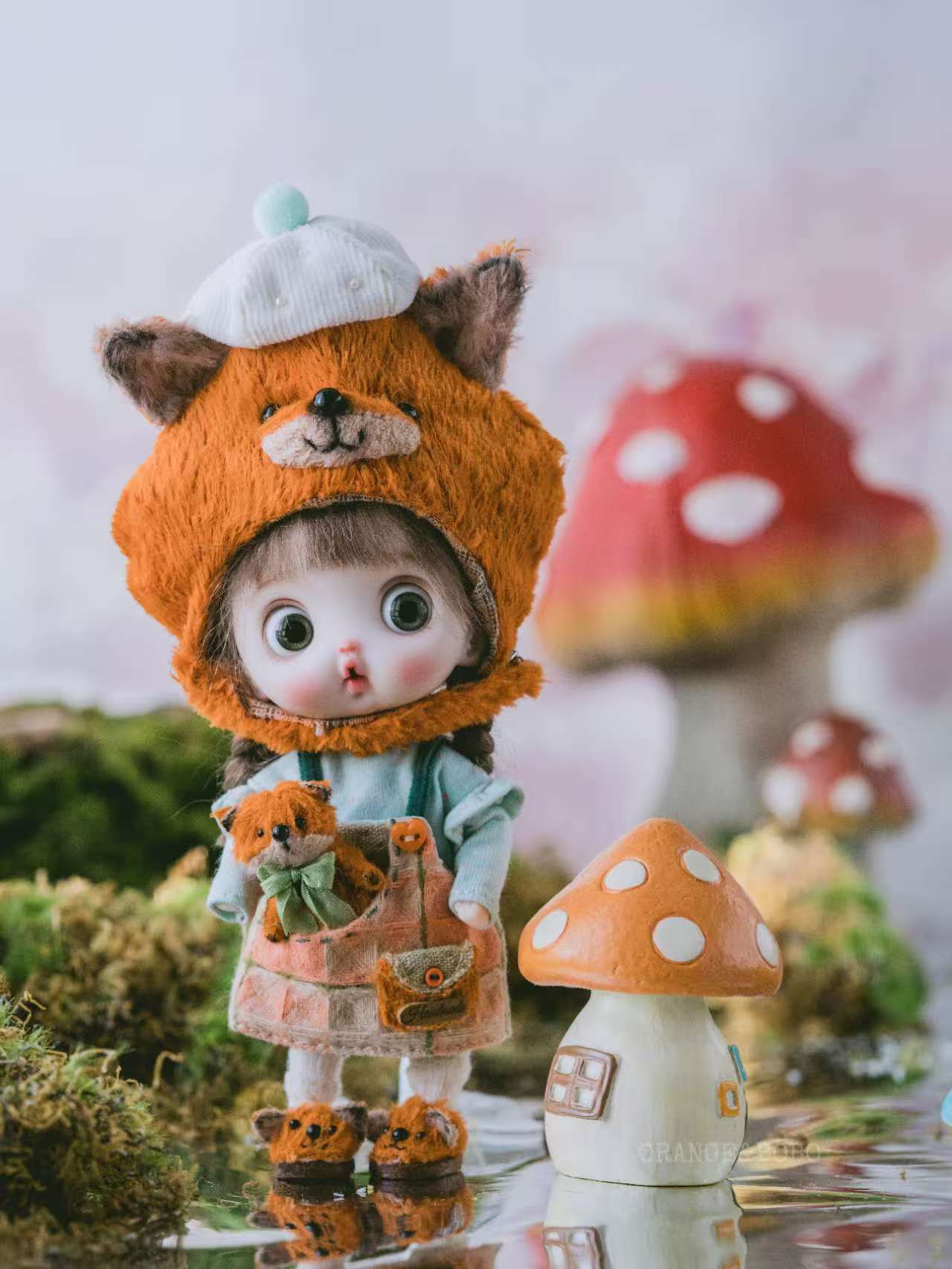 Handmade Forest Felt Cloth Outfits for Nendoroid Dolls