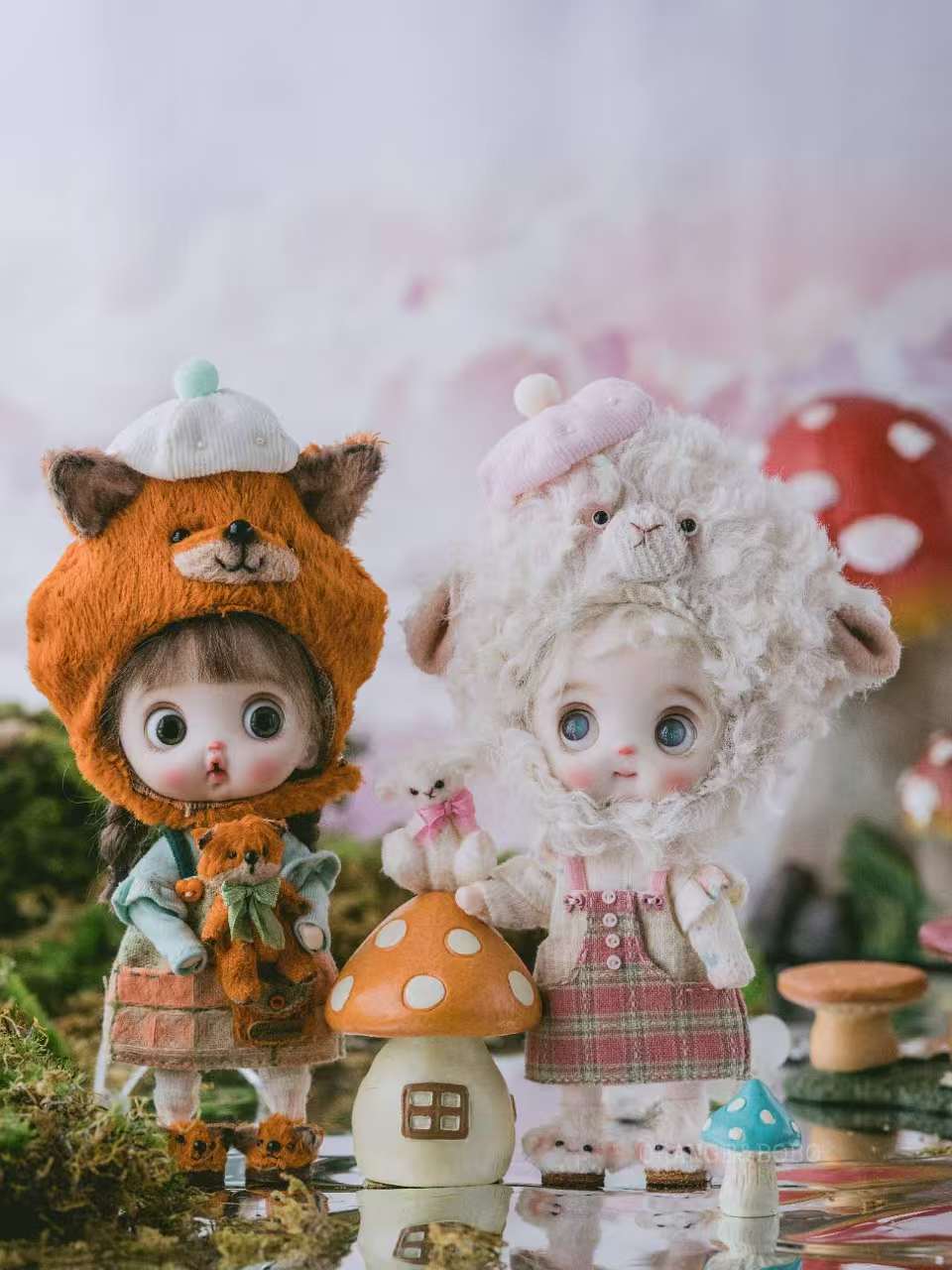 Handmade Forest Felt Cloth Outfits for Nendoroid Dolls