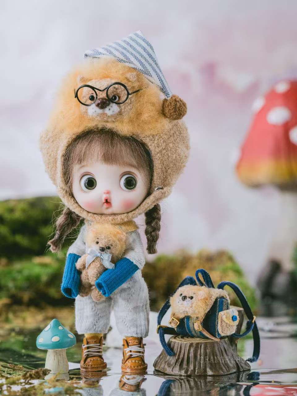 Handmade Forest Felt Cloth Outfits for Nendoroid Dolls